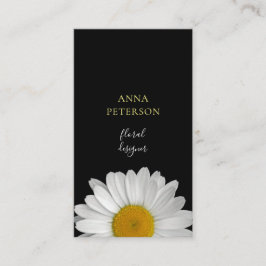 Elegante tarjeta de presentación de flores de marg