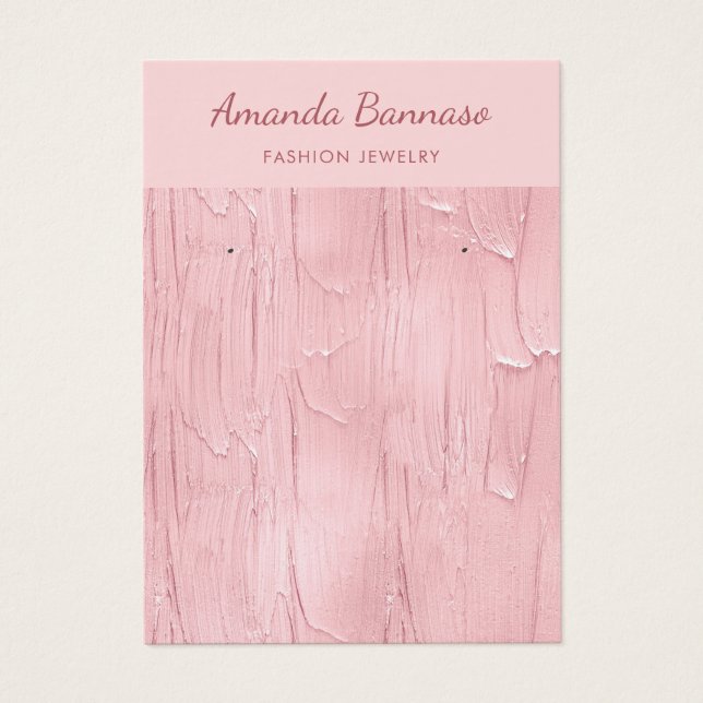 Elegante tarjeta de presentación de jaulas de joye (Frente)