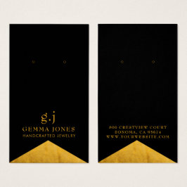 Elegante tarjeta de presentación de joyas de Relie