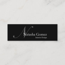 Elegante tarjeta de presentación de Monogramas en