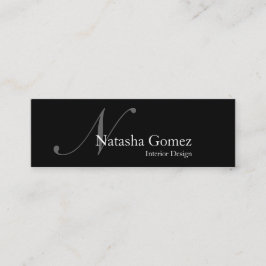 Elegante tarjeta de presentación de Monogramas en 