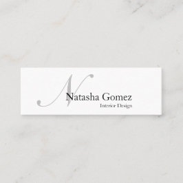 Elegante tarjeta de presentación de Monogramas en