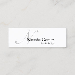 Elegante tarjeta de presentación de Monogramas en 