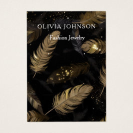 Elegante tarjeta de presentación de pendientes de 