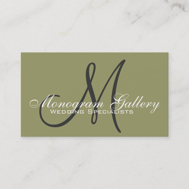 Elegante tarjeta de presentación de Personalizable (Anverso)