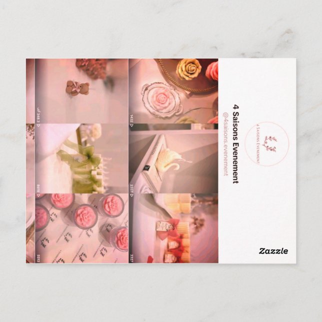 Elegante tarjeta de presentación de velas | 4.ª se (Reverso)