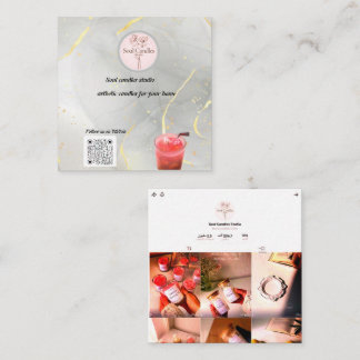 Elegante tarjeta de presentación de velas | Soul C