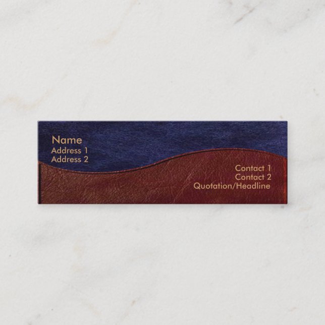 Elegante tarjeta de presentación de Wave (Anverso)