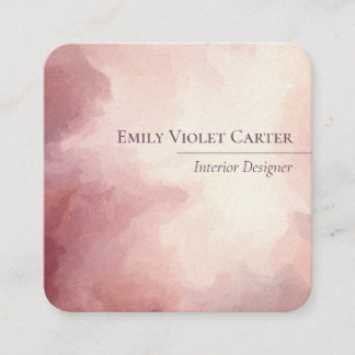 Elegante tarjeta de presentación femenina Delicada