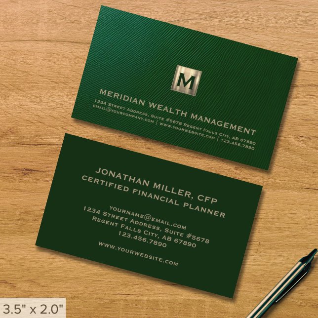 Elegante tarjeta de presentación financiera (Subido por el creador)