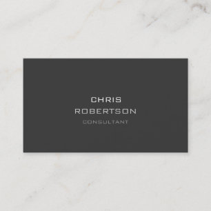 Elegante tarjeta de presentación Gris Gris