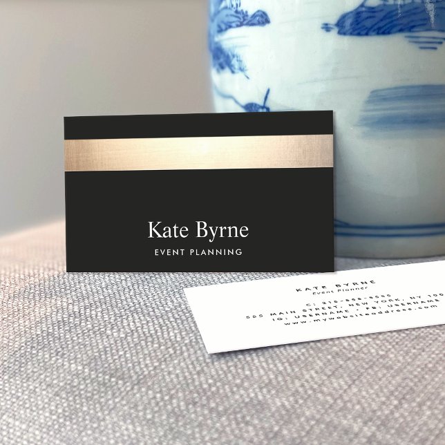 Elegante tarjeta de presentación moderna con rayas (Subido por el creador)