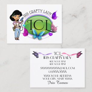 Elegante tarjeta de presentación para artesanías