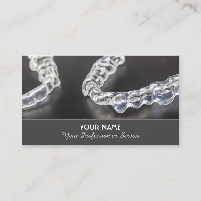 Elegante tarjeta de presentación para expertos en  (Anverso)