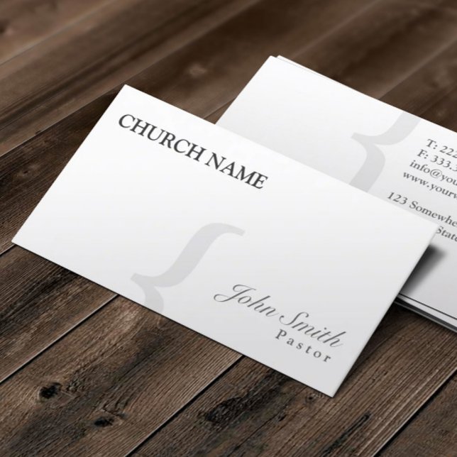 Elegante tarjeta de presentación para pastores en  (Subido por el creador)