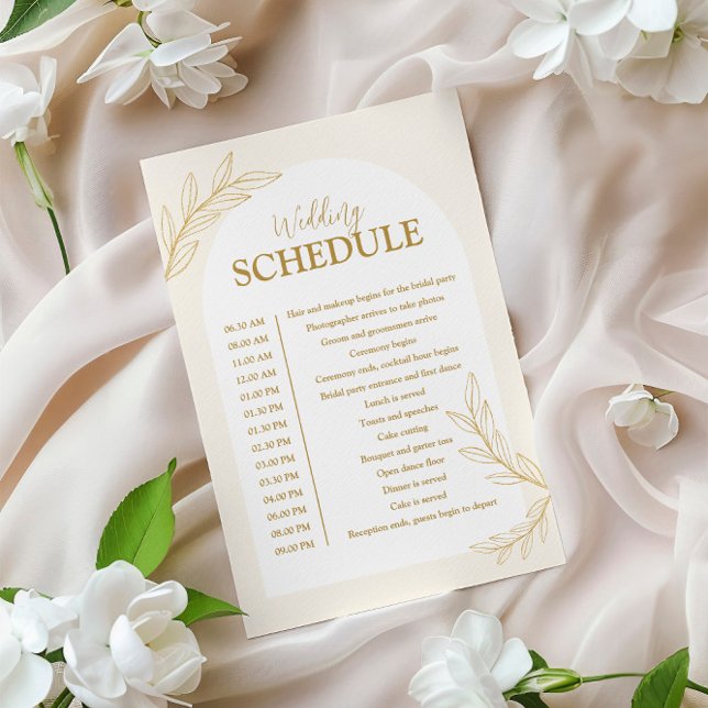 Elegante tarjeta de programación de Boda Purpurina (Subido por el creador)