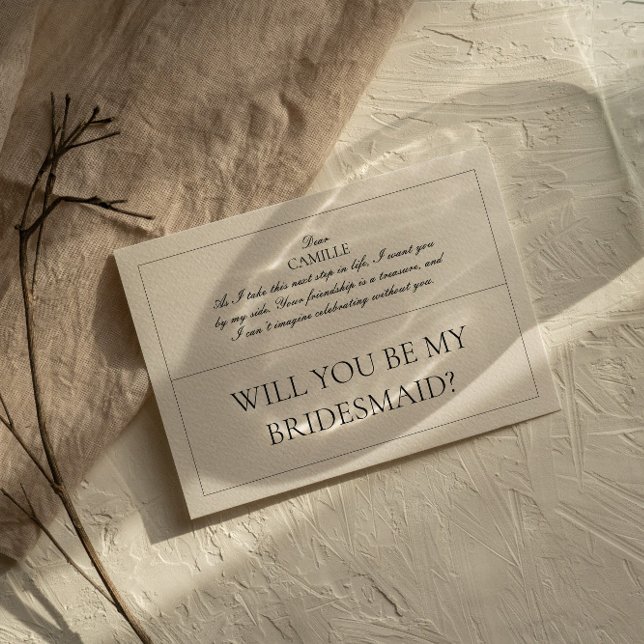 Elegante tarjeta de propuesta clásica de dama de h (Subido por el creador)