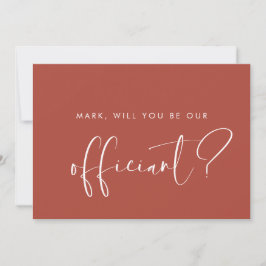 Elegante tarjeta de propuesta moderna de Terracota