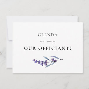 Elegante tarjeta de propuesta para el oficial de L