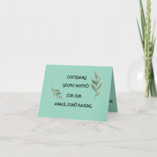 Elegante Tarjeta De Recaudación De Fondos Con Tema