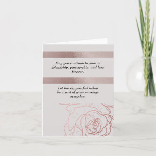 ELEGANTE TARJETA DE RECIBIMIENTO DE BODA