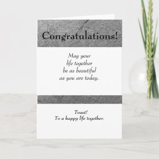 ELEGANTE TARJETA DE RECIBIMIENTO DE BODA
