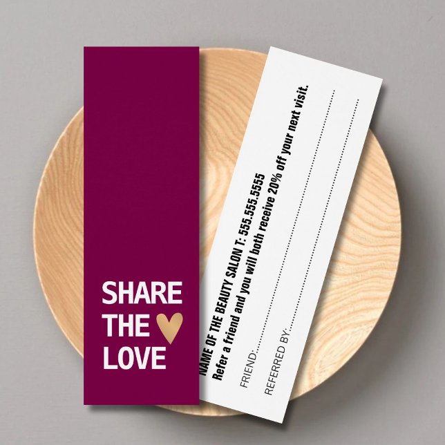 Elegante tarjeta de referencia del corazón del oro (Subido por el creador)