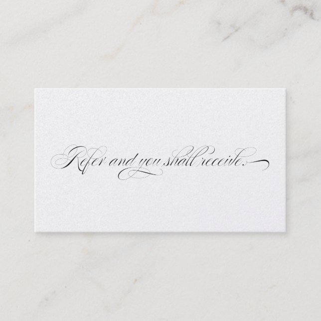 Elegante tarjeta de referencia profesional para cl (Anverso)