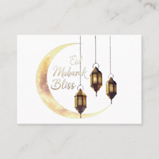 Elegante tarjeta de regalo "Eid Mubarak" - Luna Cr