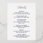 Elegante tarjeta de Relieve metalizado Boda modern<br><div class="desc">Tarjeta de gabinete boda de Relieve metalizado plateado contemporáneo con un diseño sencillo y minimalista con el encabezado en un guión caligráfico elegante. Un diseño moderno que combina a la perfección con cualquier estilo boda.</div>