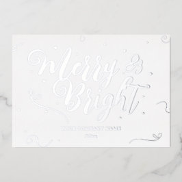 Elegante tarjeta de Relieve metalizado de empresa