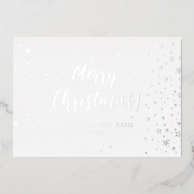 Elegante tarjeta de Relieve metalizado de empresa  (Anverso)