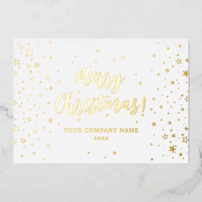 Elegante tarjeta de Relieve metalizado de la compa (Anverso)