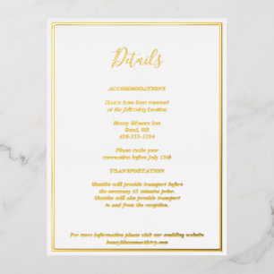 Elegante tarjeta de Relieve metalizado dorado de d