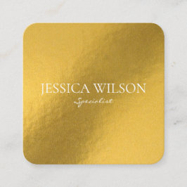 Elegante tarjeta de Relieve metalizado dorado mode