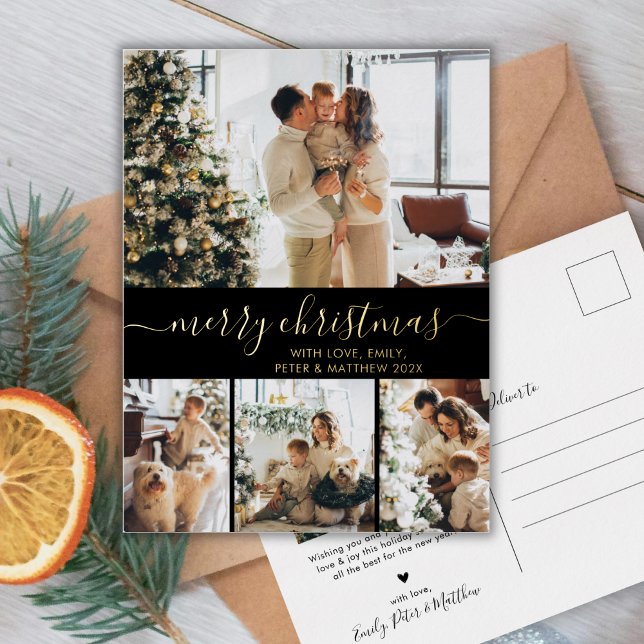 Elegante tarjeta de Relieve metalizado para Navida (Subido por el creador)