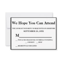 Elegante Tarjeta de Respuesta de Boda Art Déco en