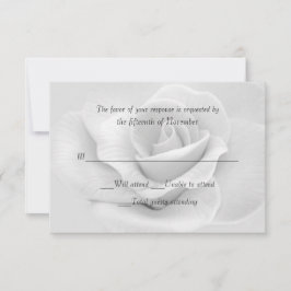 Elegante tarjeta de respuesta personalizada de bod