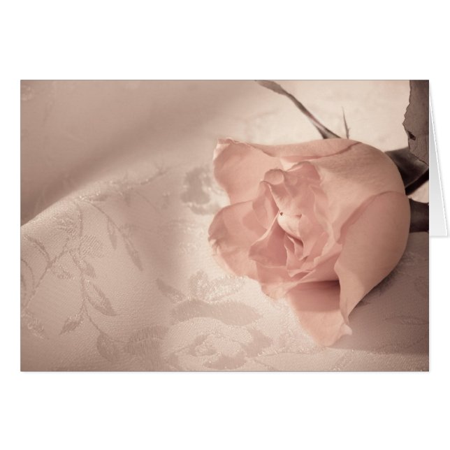 Elegante tarjeta de rosa al personalizar de cualqu (Anverso (Horizontal))