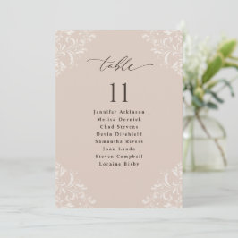 Elegante tarjeta de Rótulo de la carta de Boda de 