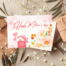 Elegante tarjeta de saludo del Día de la Madre con