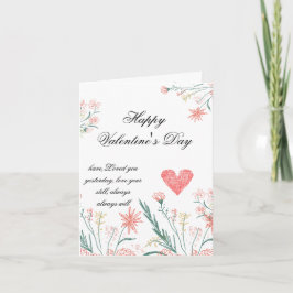 Elegante tarjeta de San Valentín - personalizado t