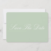 Elegante tarjeta de Save the Date minimalista en v