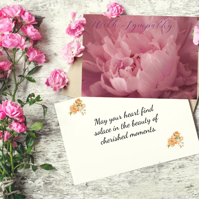 Elegante tarjeta de simpatía de Peony (Subido por el creador)