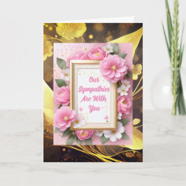 Elegante tarjeta de simpatía floral