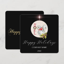 Elegante tarjeta de vacaciones color de agua negro