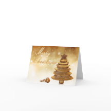 Elegante tarjeta de vacaciones de árbol de Navidad