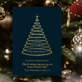 Elegante tarjeta de vacaciones de árbol de navidad