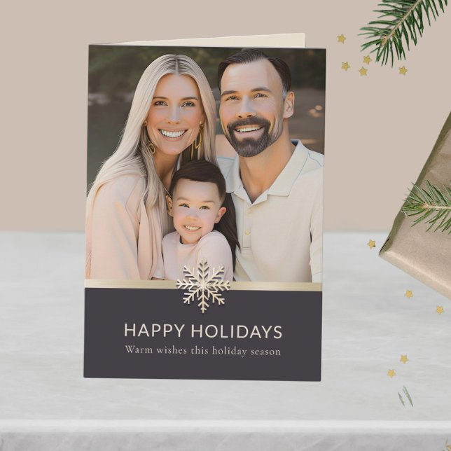 Elegante tarjeta de vacaciones de fotografía famil (Subido por el creador)