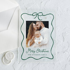 Elegante tarjeta de vacaciones de fotos de cinta v